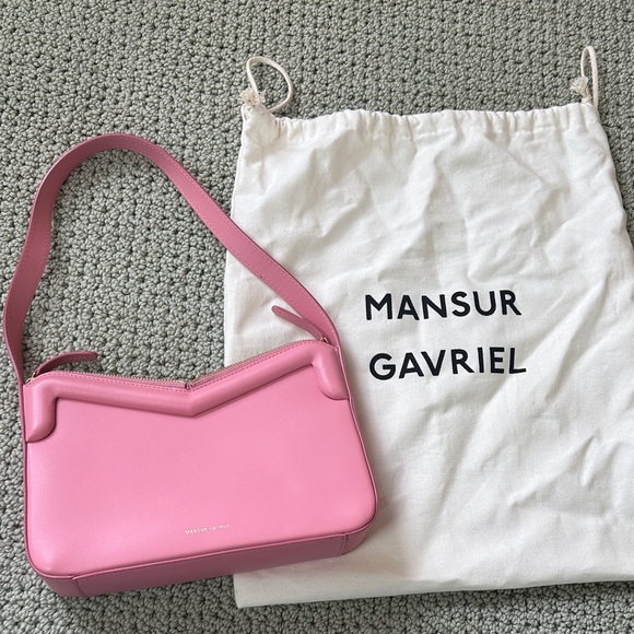 Mansur Gavriel frame pink shoulder bag with dust bag - Picture 1 of 4